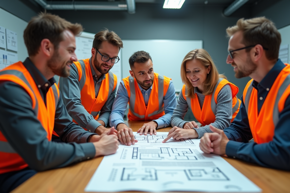 Equipe diverse discutant autour d une table de réunion